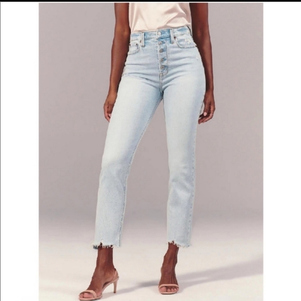 Abercrombie & Fitch Light Blue High Rise Jeans